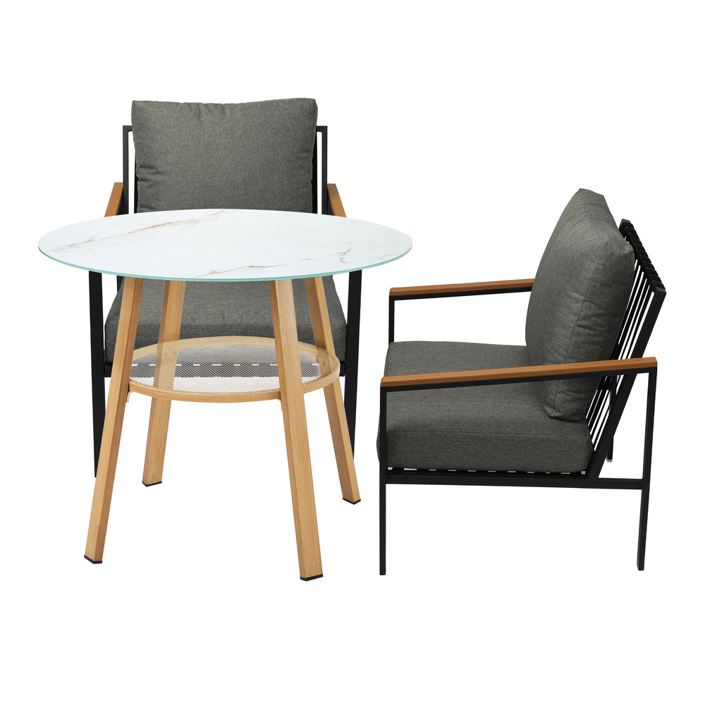 Livsip Outdoor Patio Set Lounge Bistro Dining Set 2 Seater