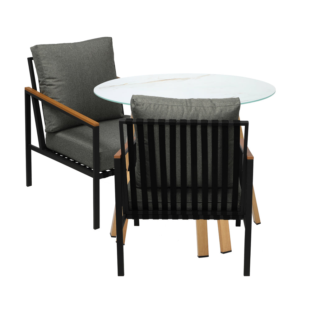 Livsip Outdoor Patio Set Lounge Bistro Dining Set 2 Seater