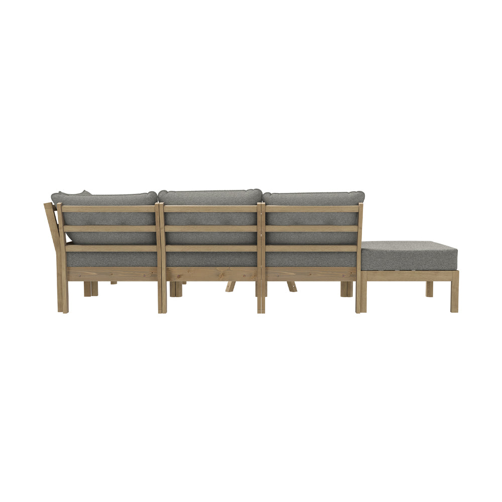 Livsip Outdoor Lounge Sofa Set 7 Piece Garden Furniture