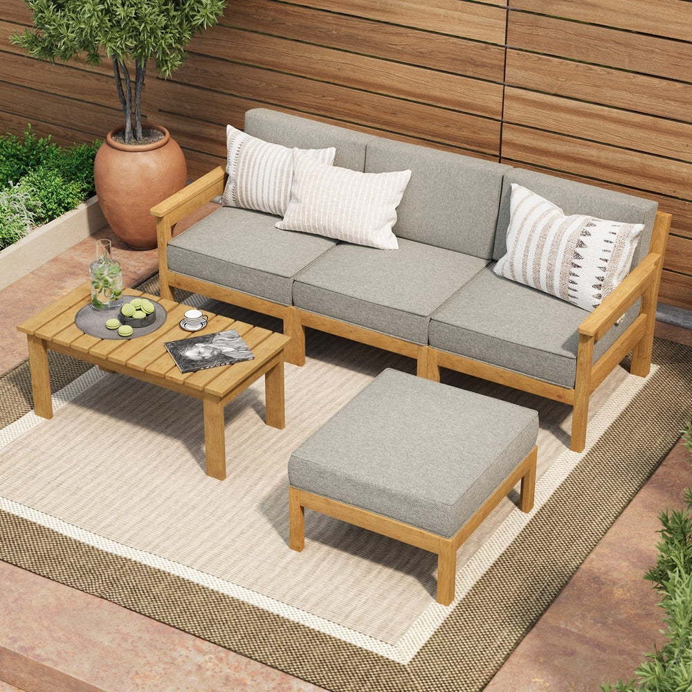 Livsip 5PCS Outdoor Furniture Sofa Set Lounge Setting