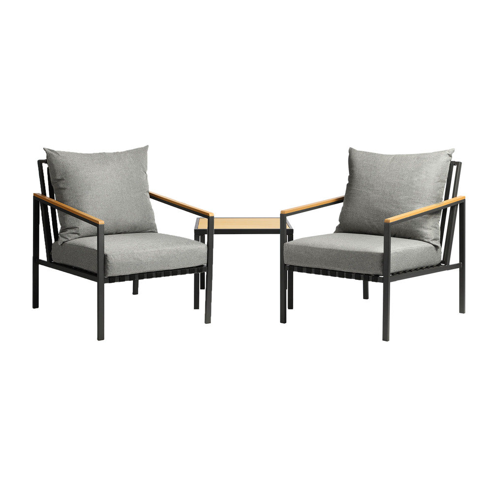 Livsip Outdoor Set Chairs&Table Patio Furniture 3PCS