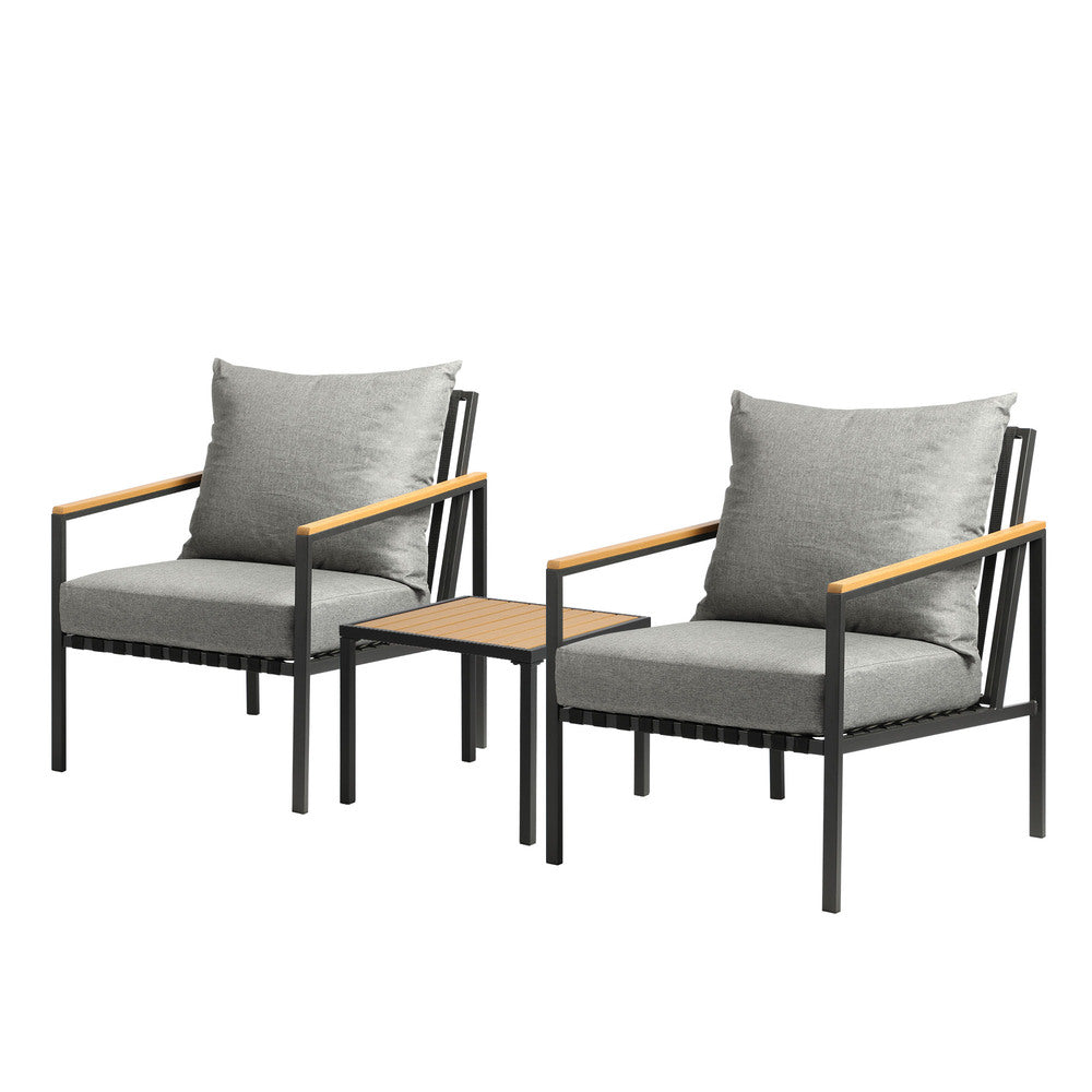 Livsip Outdoor Set Chairs&Table Patio Furniture 3PCS