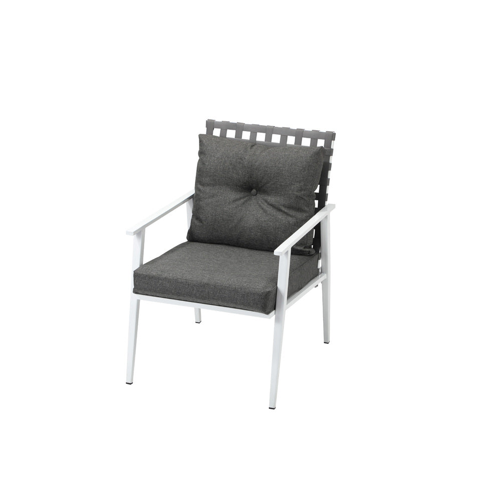 Livsip 3pcs Outdoor Lounge Set 50CM Round Table Rattan Chairs