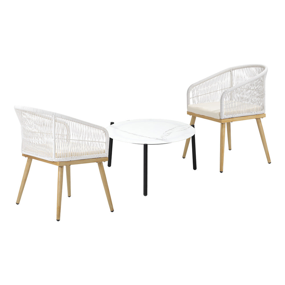 Livsip 2 Seater Outdoor Patio Setting 70cm Table