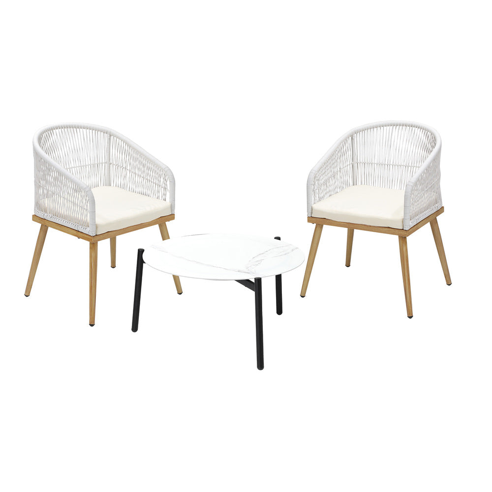 Livsip 2 Seater Outdoor Patio Setting 70cm Table