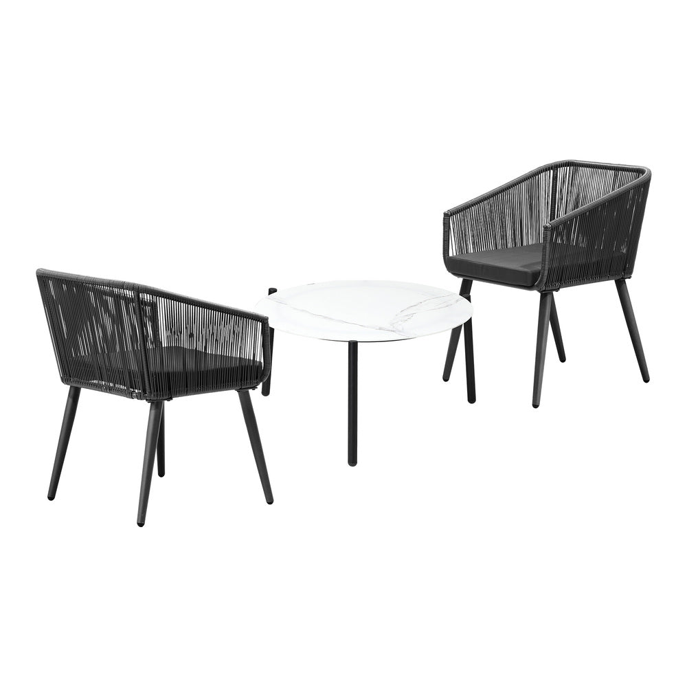 Livsip Outdoor Lounge Setting Furniture 3 Piece Patio Set