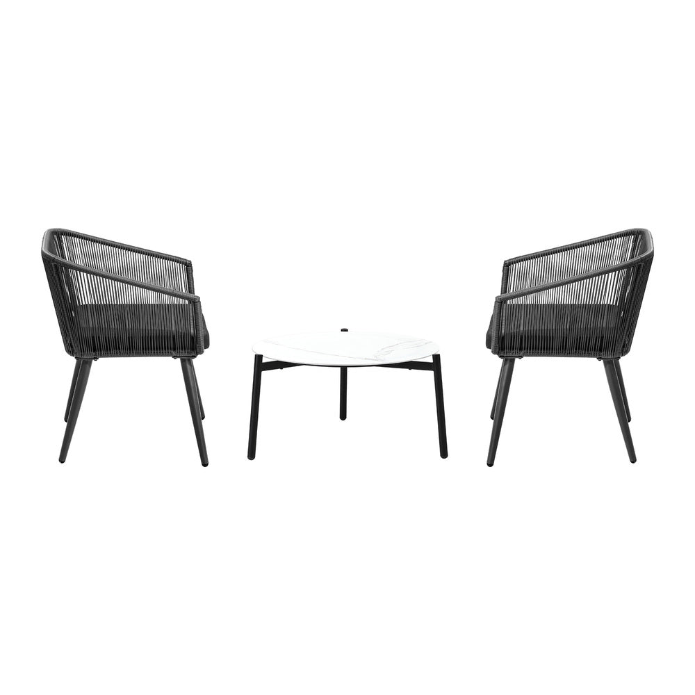 Livsip Outdoor Lounge Setting Furniture 3 Piece Patio Set