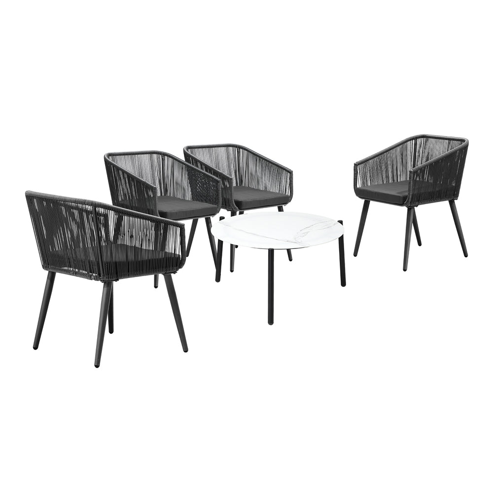 Livsip Outdoor Lounge Setting Furniture 5 Piece Patio Set