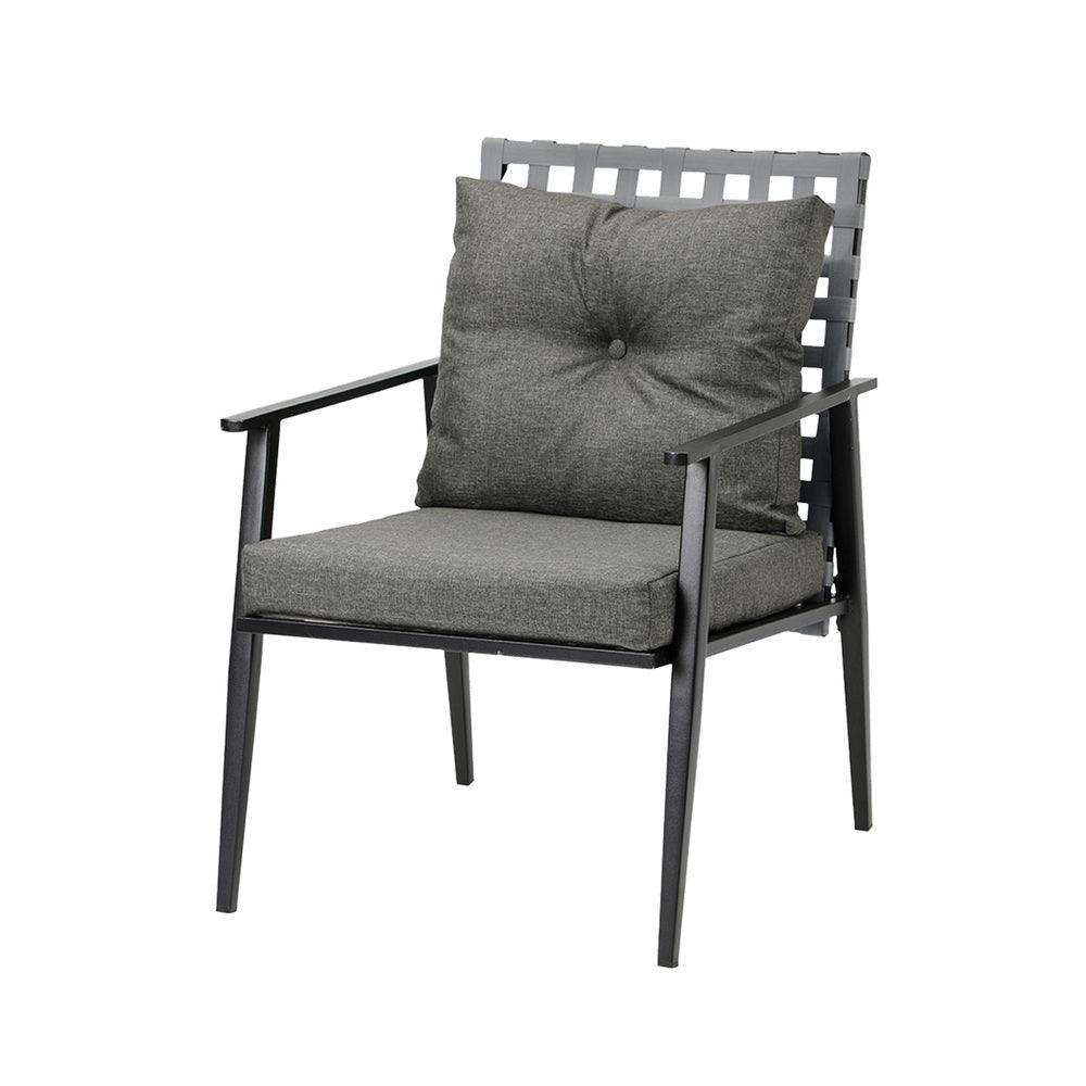 Livsip Outdoor Furniture Setting Ice Bucket Black Table 2 Seater