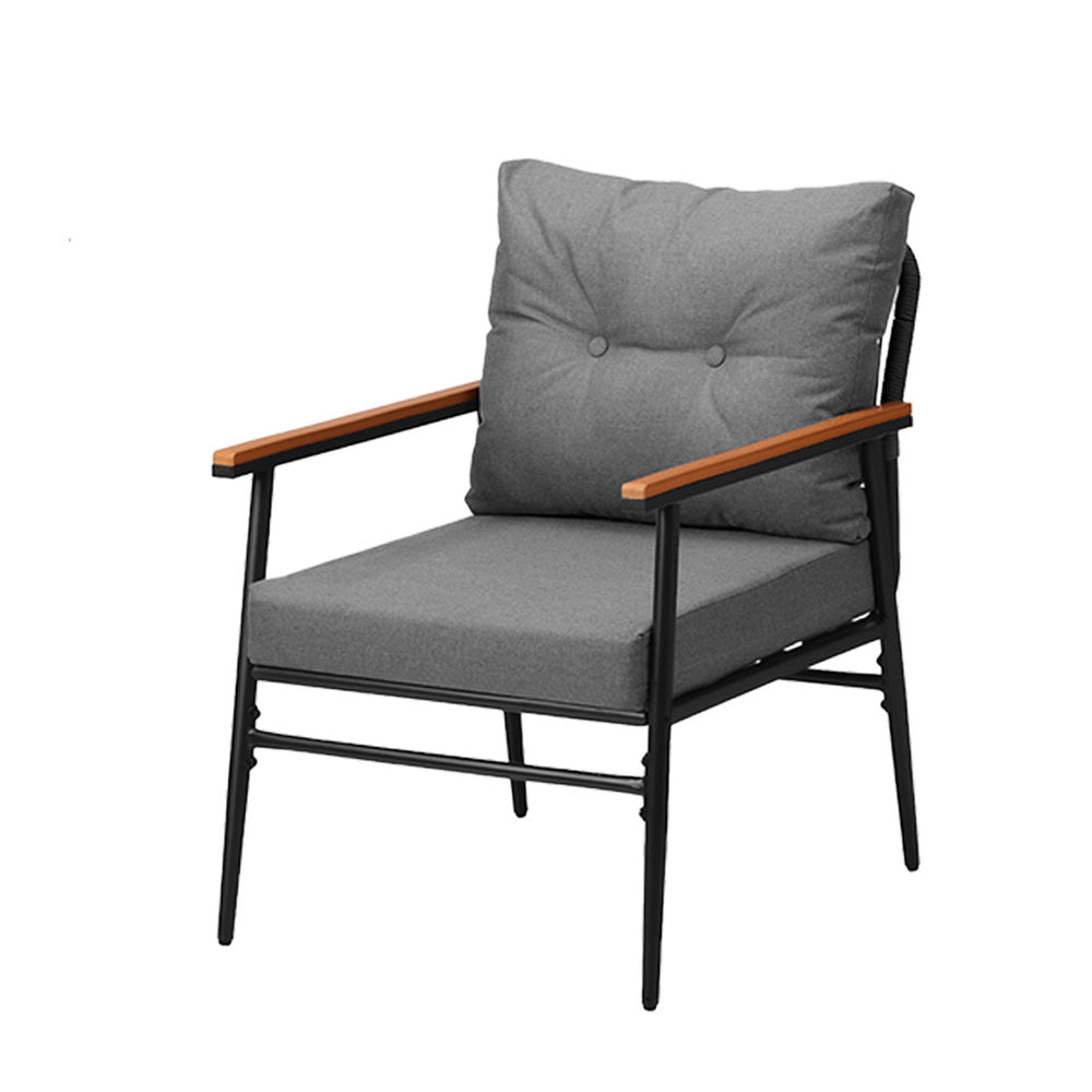 Livsip Outdoor Lounge Setting Ice Bucket Brown Table 2 Seater
