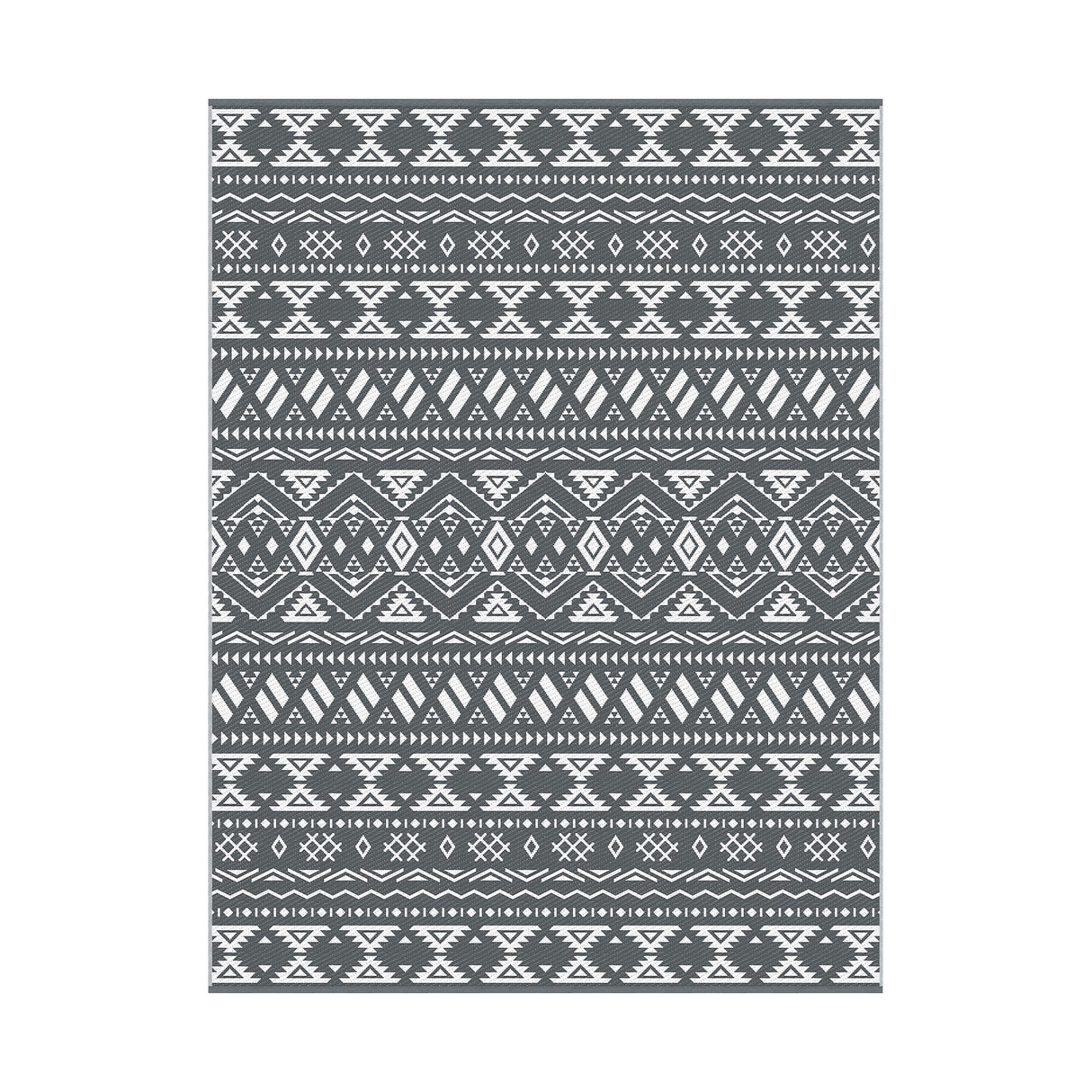 Gardeon Outdoor Rugs 274x366cm Large Carpet Reversible Area Mat PP Dual-Sided Patio Rug Bohemian