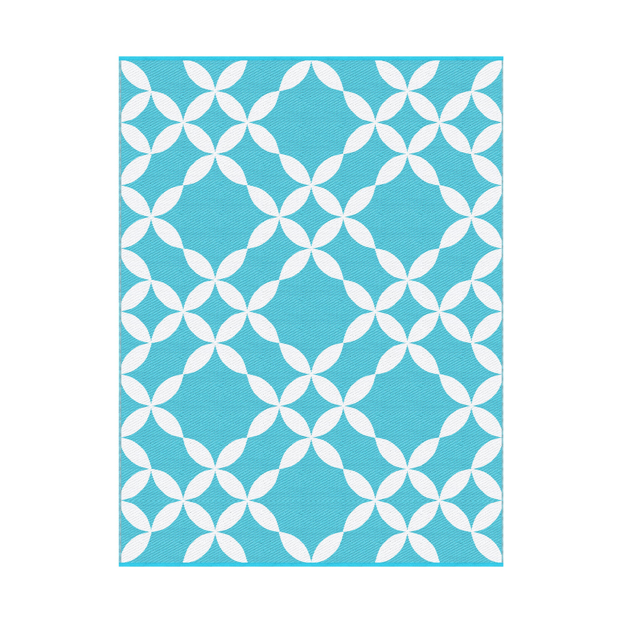 Gardeon Outdoor Rugs 274x366cm Large Carpet Reversible Area Mat PP Dual-Sided Patio Rug Light Blue