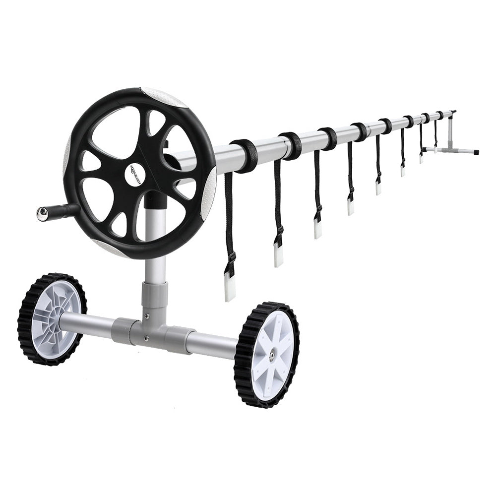 Aqua Buddy Pool Cover Roller 6.55m Adjustable Swimming Pool Solar Blanket Reel