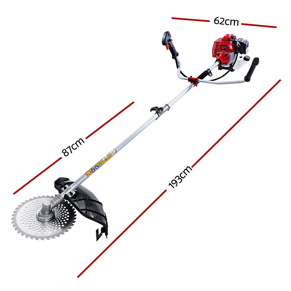 Giantz Pole Chainsaw 5in1 Petrol Circular Saw Hedge Trimmer Cutter Whipper Snipper