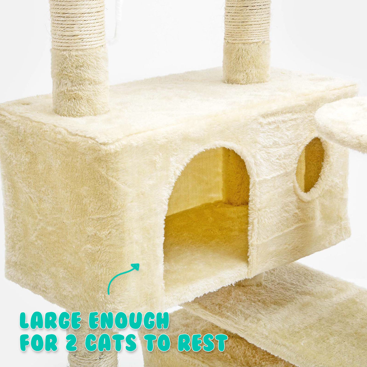 130cm Cat Tree Scratcher SOHO - BEIGE