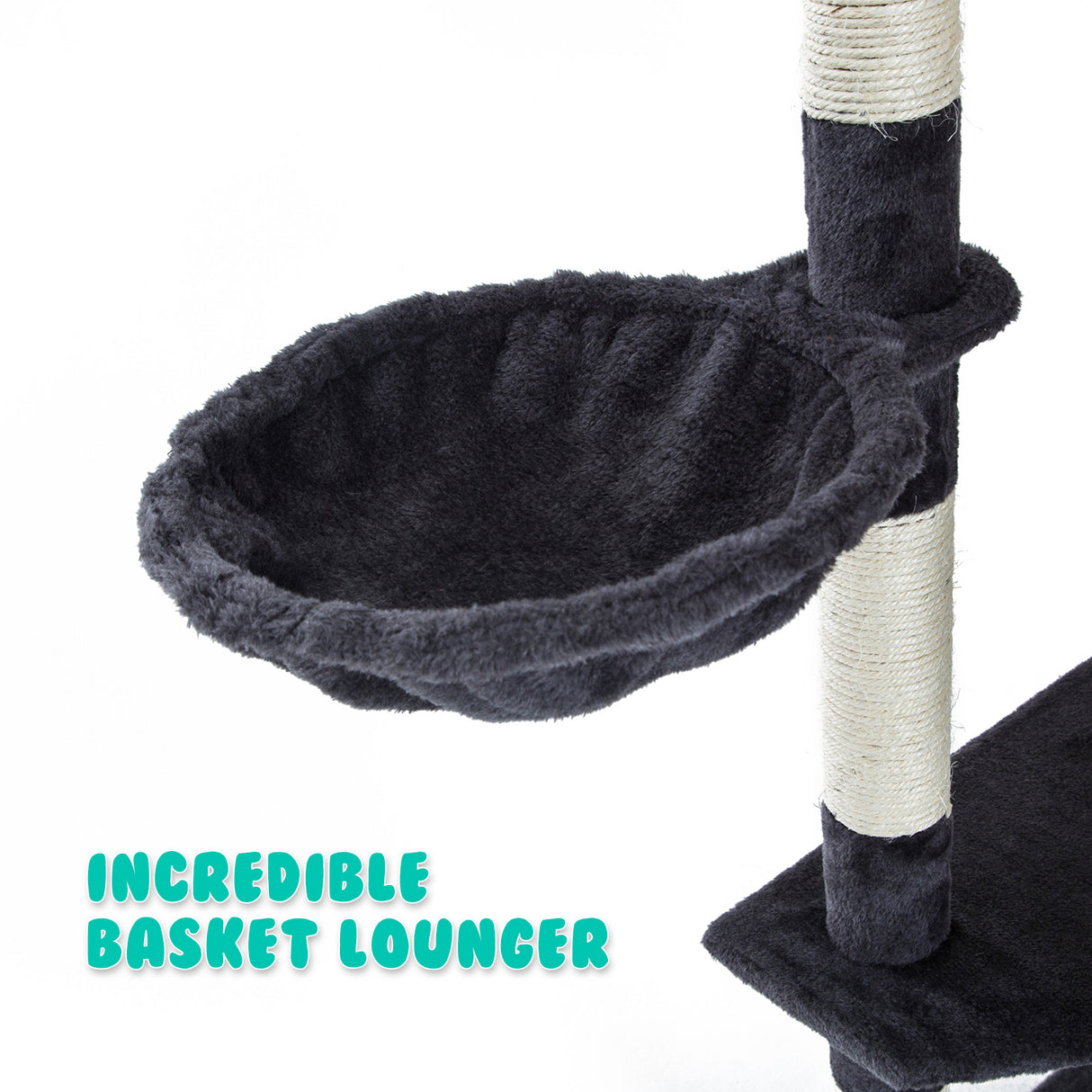 201cm Cat Tree Scratcher PARALA - GREY
