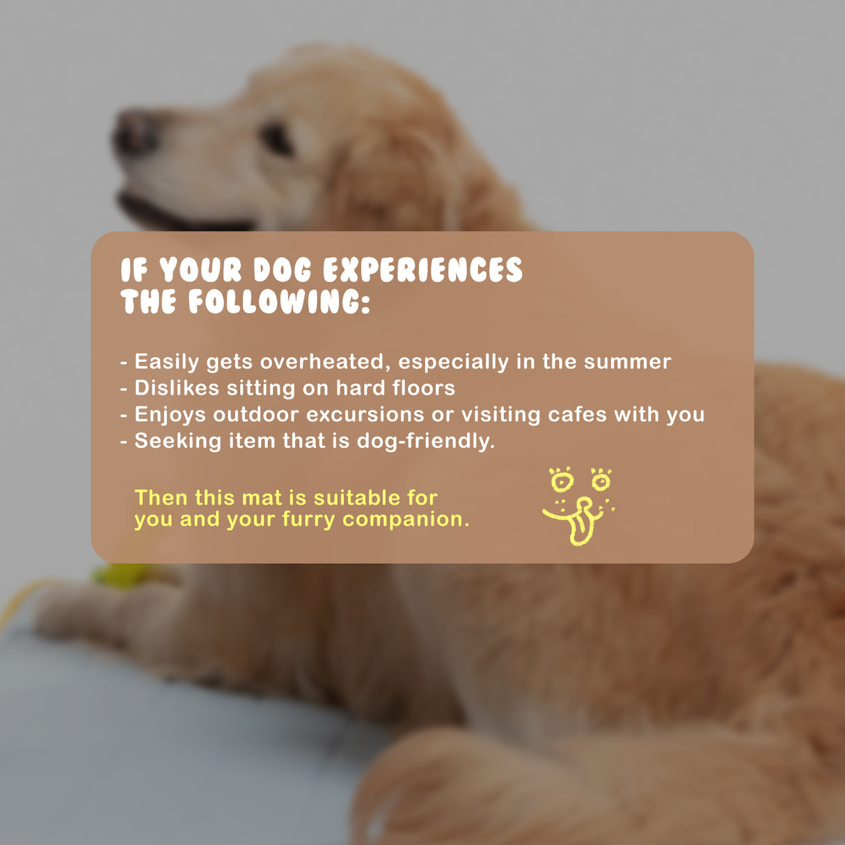 Pet Cool Mat Cooling Pad M - BEIGE