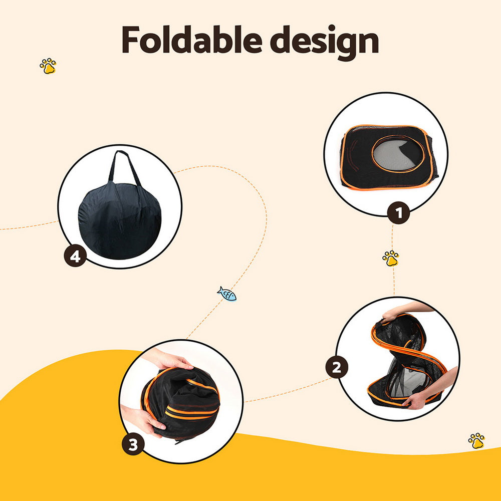 i.Pet 6-in-1 Portable Pet Playpen and Tunnel Set for Cats, Dogs, and Rabbits