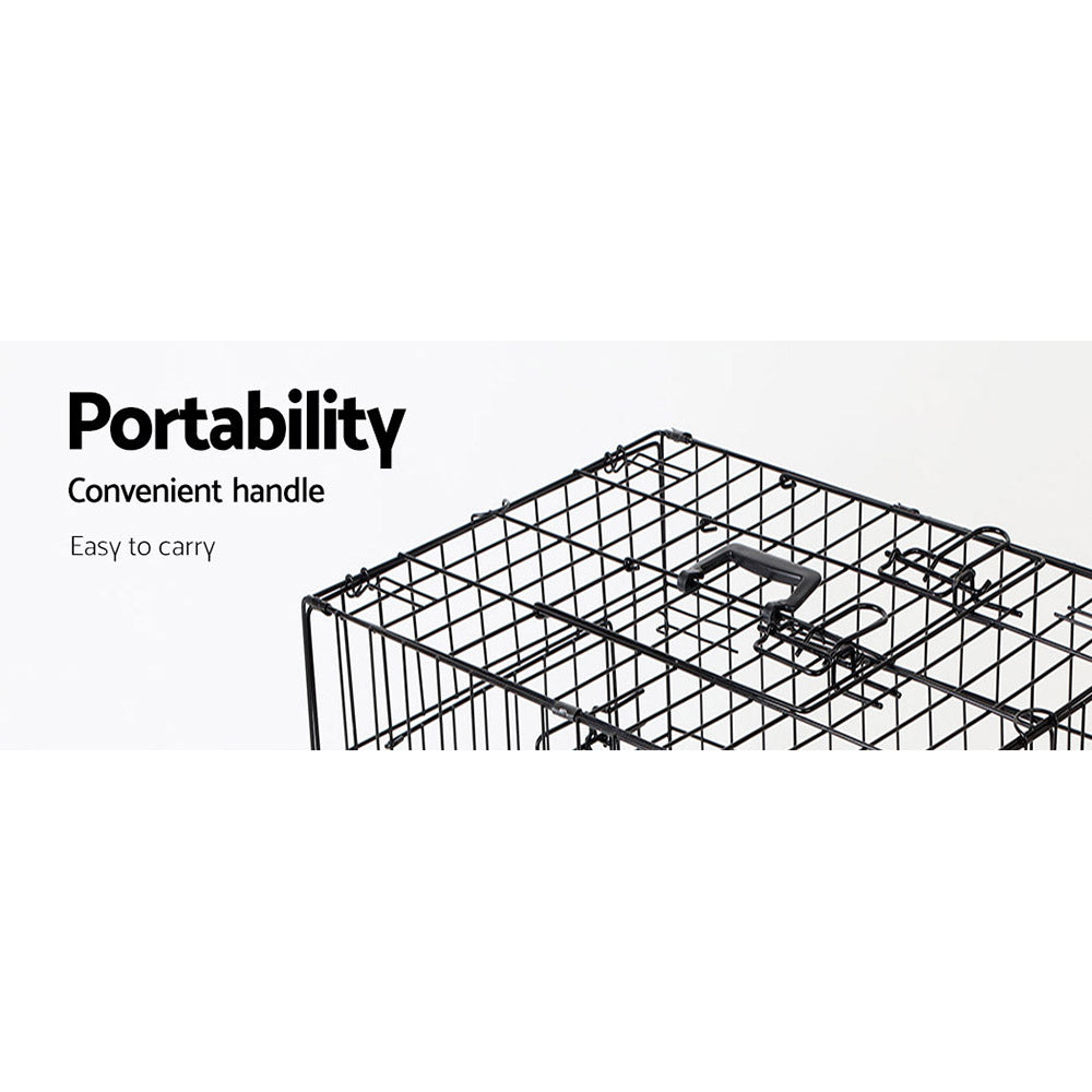 i.Pet 48 Dog Cage Crate Large Kennel 3 Doors