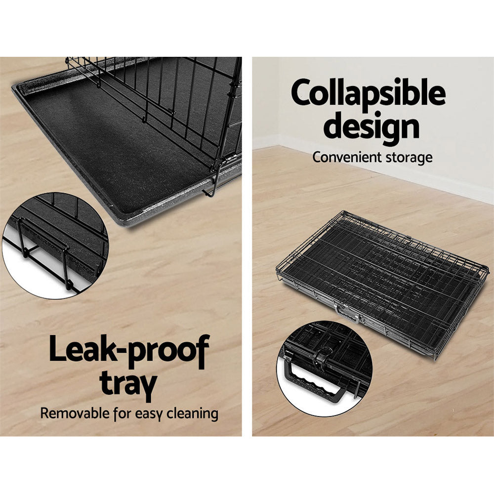 i.Pet 48 Dog Cage Crate Large Kennel 3 Doors