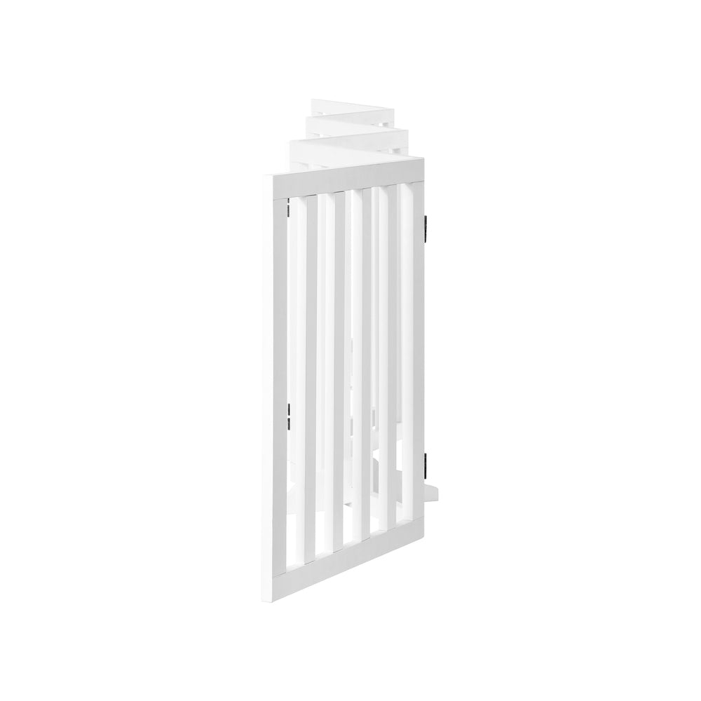 Alopet Wooden Pet Gate Dog Fence 6 Panels