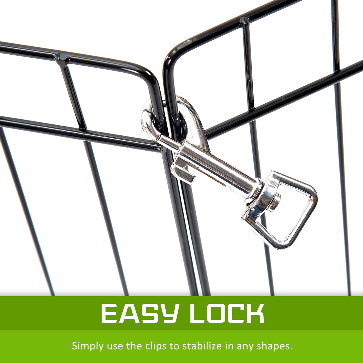 24in 8 Panel Foldable Pet Playpen