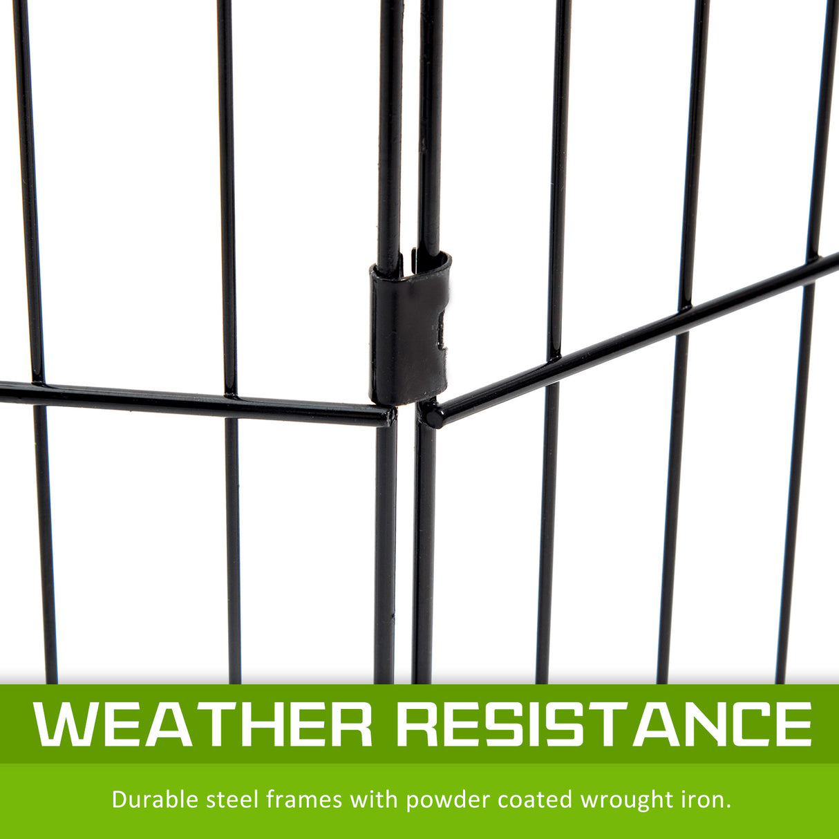 42in 8 Panel Foldable Pet Playpen With Cover