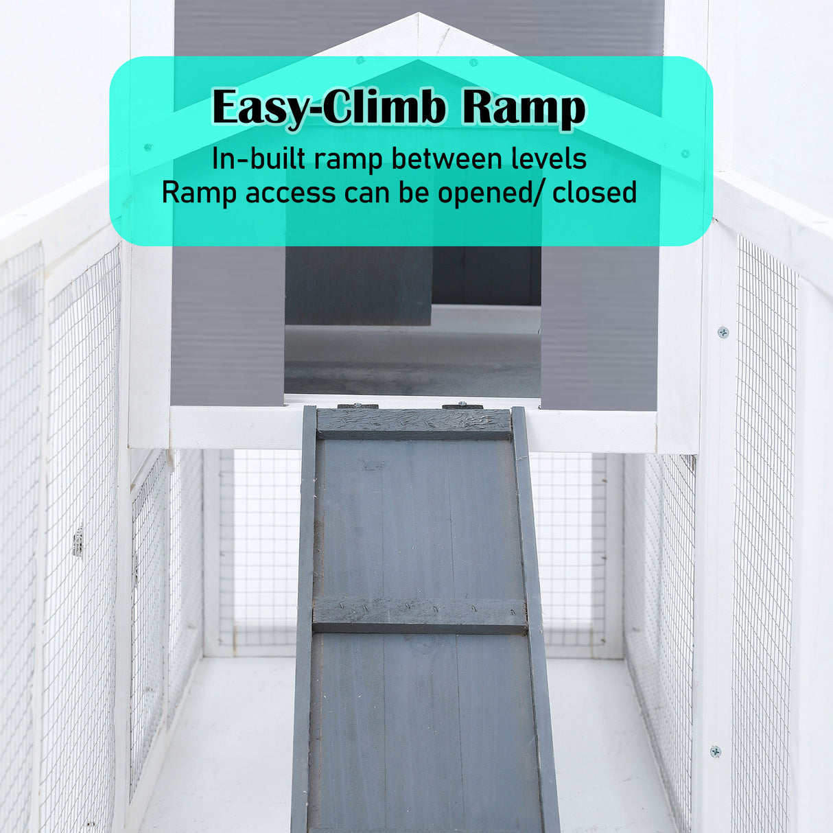 2 Storey Rabbit Hutch with PVC Roof GRACIE