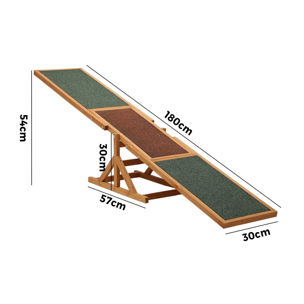 Alopet Dog Seesaw Pet Hutch 180cm Plank 70kg Capacity