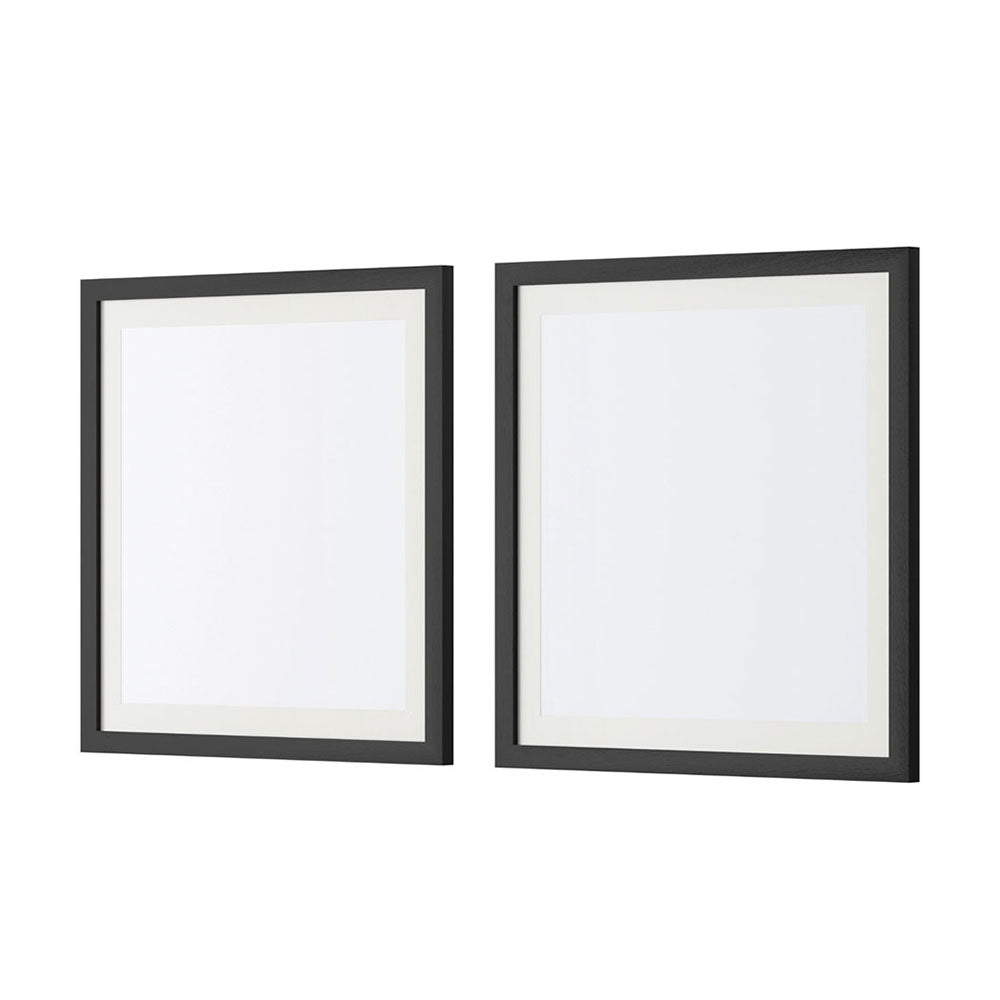 Artiss Black Square Photo Frame Set - 2 Pieces for 16x16 Prints