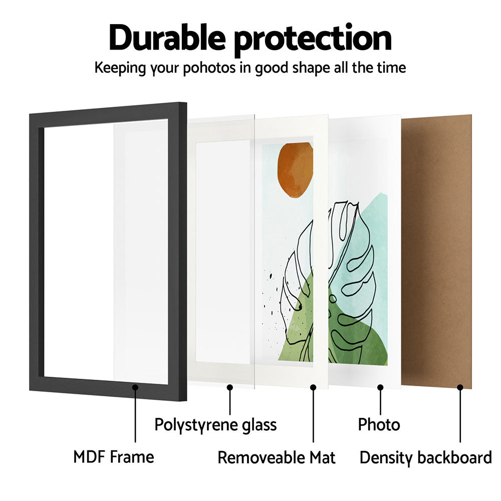 Artiss Black 3-Piece Photo Frame Set for 10x14 Prints