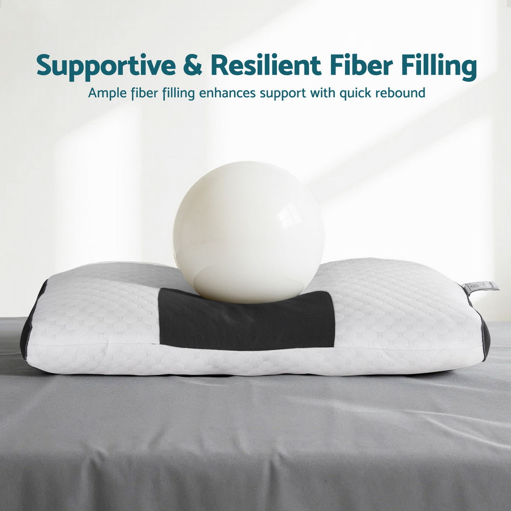 Giselle Bedding Contour Pillow Ergonomic Neck Pillow 48X73CM