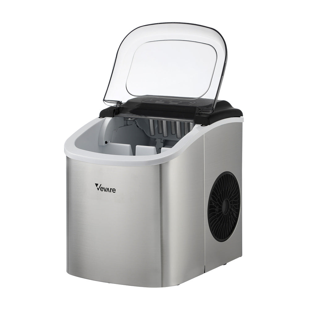Vevare Portable Ice Maker with Ice Cube Scoop 12kg Stainless