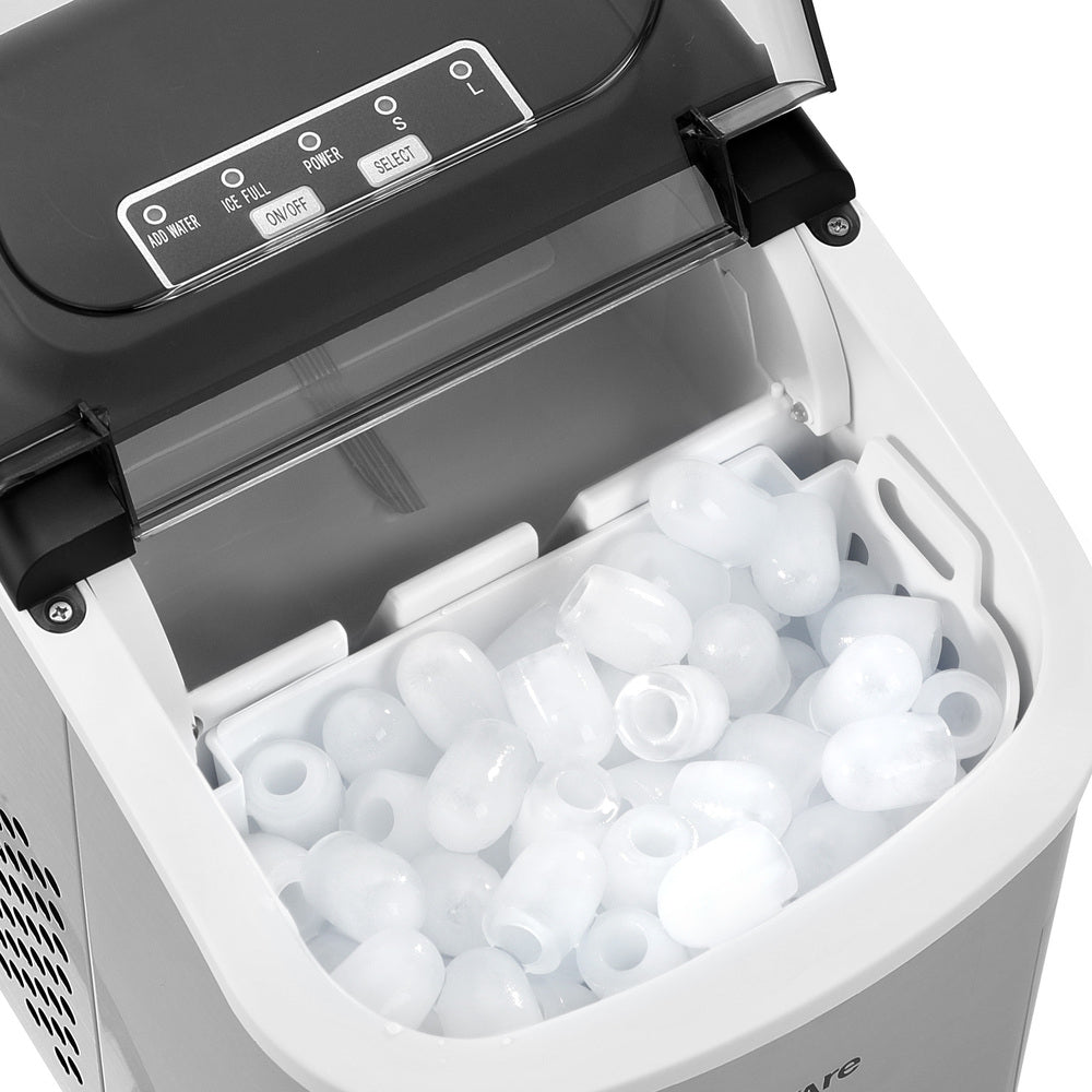 Vevare Portable Ice Maker with Ice Cube Scoop 12kg Stainless