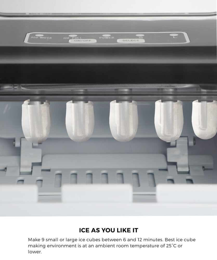 Vevare Portable Ice Maker with Ice Cube Scoop 12kg Stainless