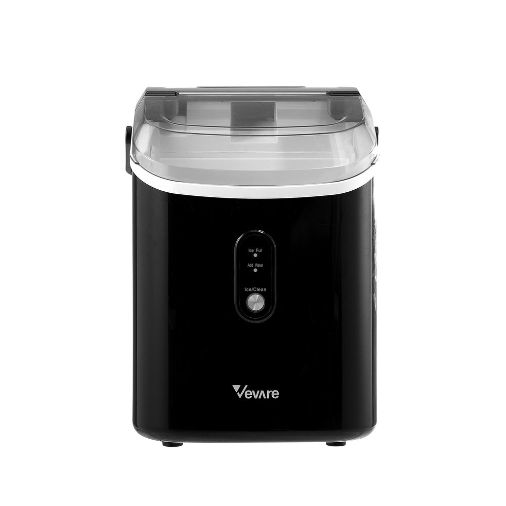 Vevare Nugget Portable Ice Maker with Ice Cube Scoop 15kg Black