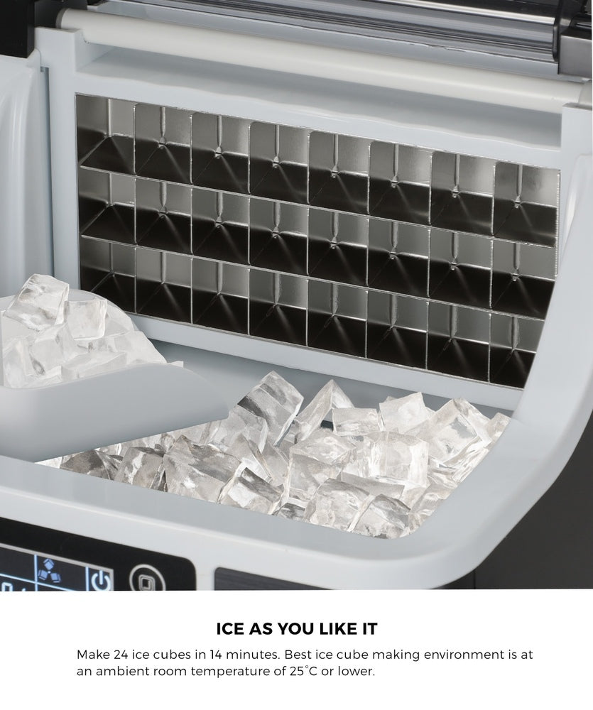 Vevare 3.2L Portable Ice Maker with Ice Cube Scoop Stainless