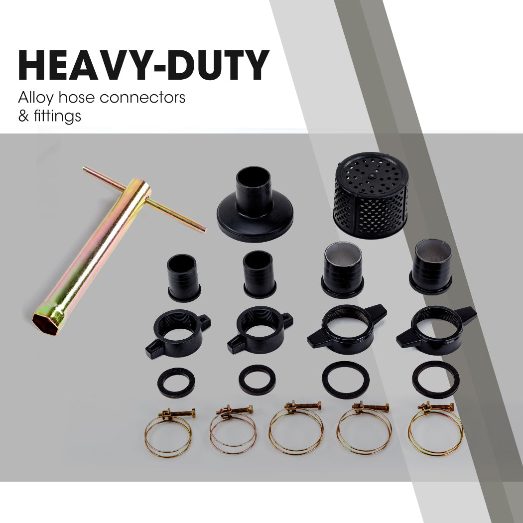 WARTON 2' 8HP Petrol High Flow Water Transfer Pump Irrigation Volume Inch