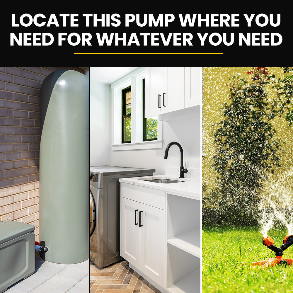 PROTEGE 2350W High Pressure Potable Water Jet Pump, with Auto Digital Controller, for Rainwater Tank, Grey Water, Irrigation