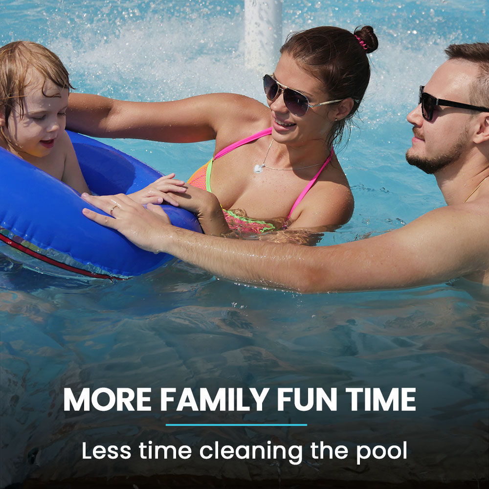 AURELAQUA Automatic Pool Cleaner, Flow-valve Suction Tech for Floors, Walls & Waterline