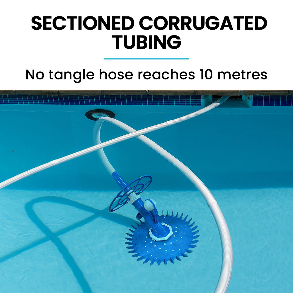 AURELAQUA Automatic Pool Cleaner, Flow-valve Suction Tech for Floors, Walls & Waterline