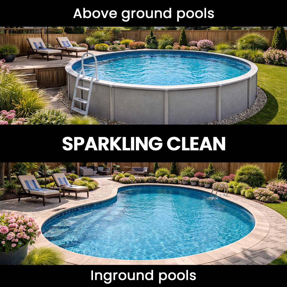 AURELAQUA Automatic Pool Cleaner, Flow-valve Suction Tech for Floors, Walls & Waterline