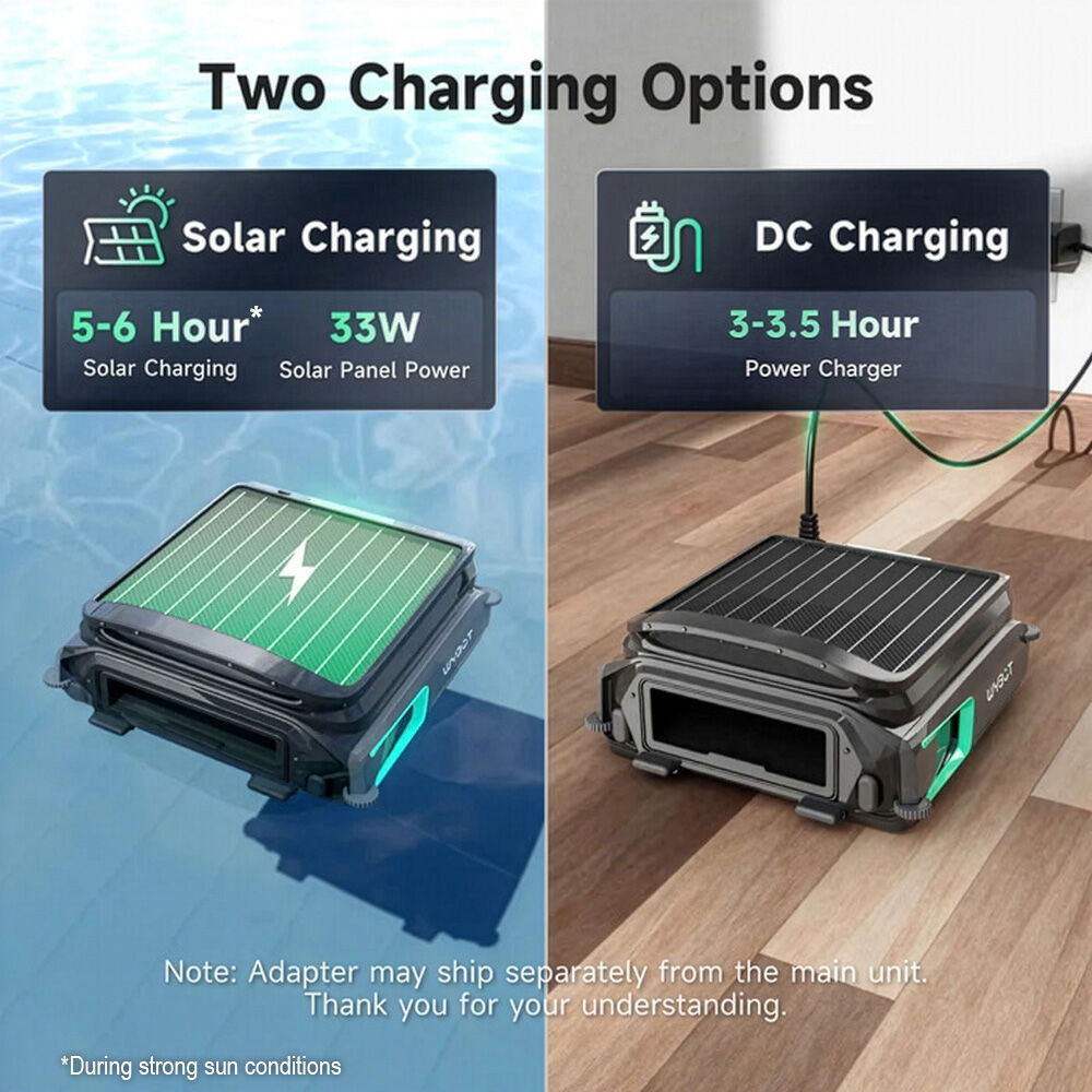 WYBOT F1 Solar Robotic Pool Skimmer, Large 7L Basket, APP Control and Customisable Route, Automatic Cleaner of Leaves and Fine Debris