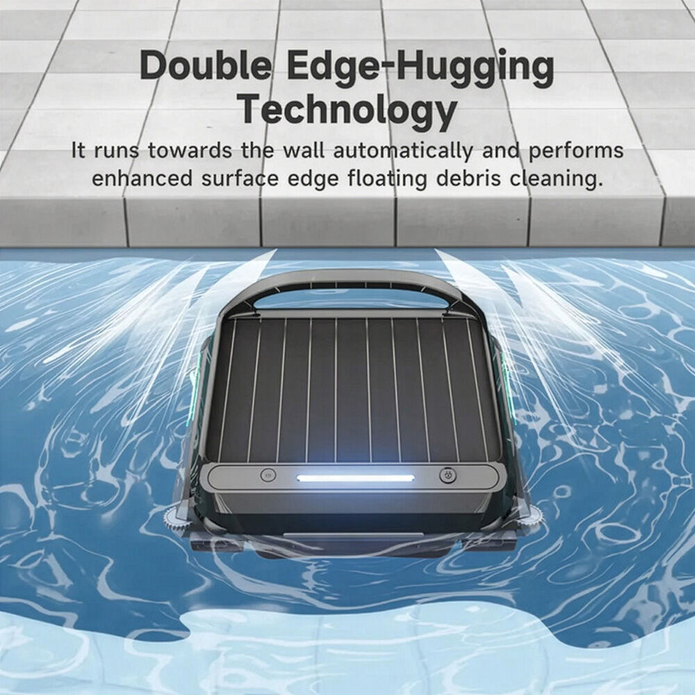 WYBOT F1 Solar Robotic Pool Skimmer, Large 7L Basket, APP Control and Customisable Route, Automatic Cleaner of Leaves and Fine Debris