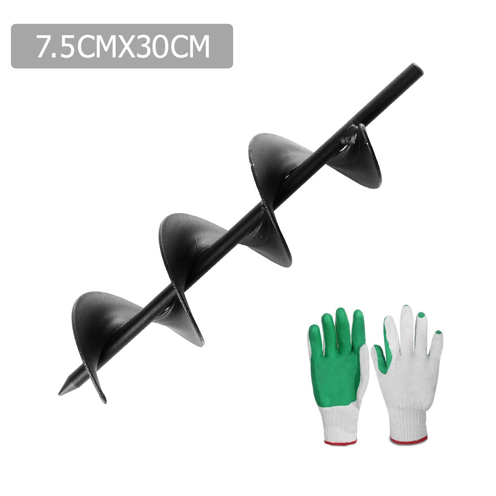 Heavy-Duty GIANTZ 75x300mm Power Garden Auger for Efficient Earth Planting