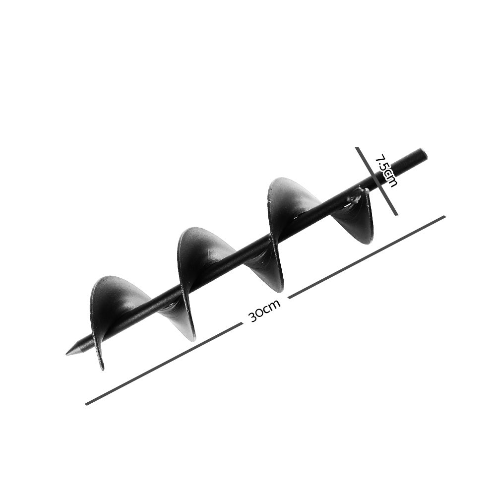 Heavy-Duty GIANTZ 75x300mm Power Garden Auger for Efficient Earth Planting