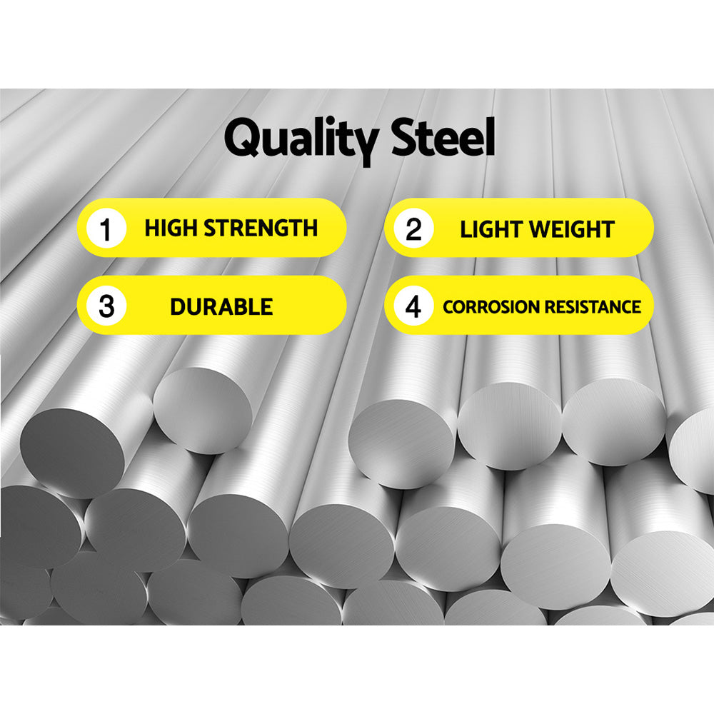 Giantz Heavy-Duty Power Garden Auger Drill Bit Set - 75mm x 300mm & 600mm