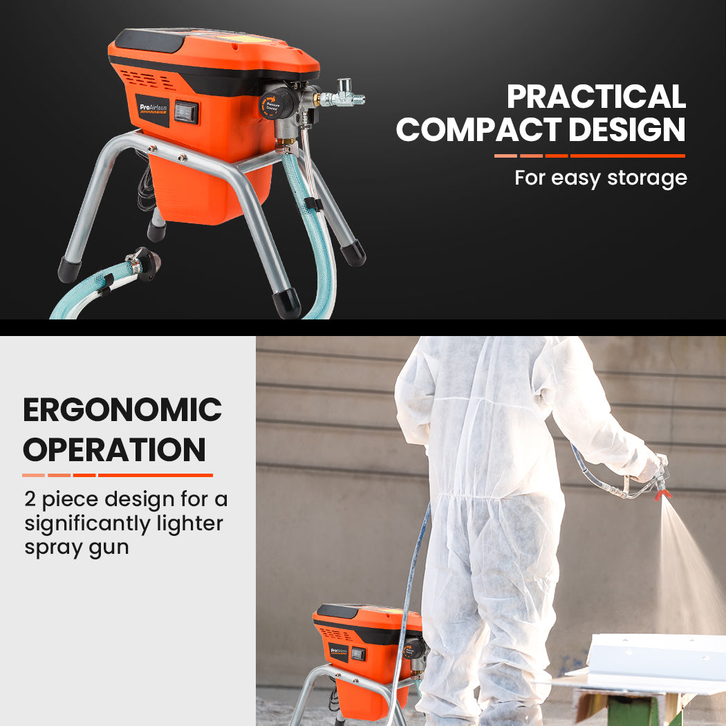 UNIMAC 740W Electric Airless Paint Station - Portable High Pressure Sprayer Gun