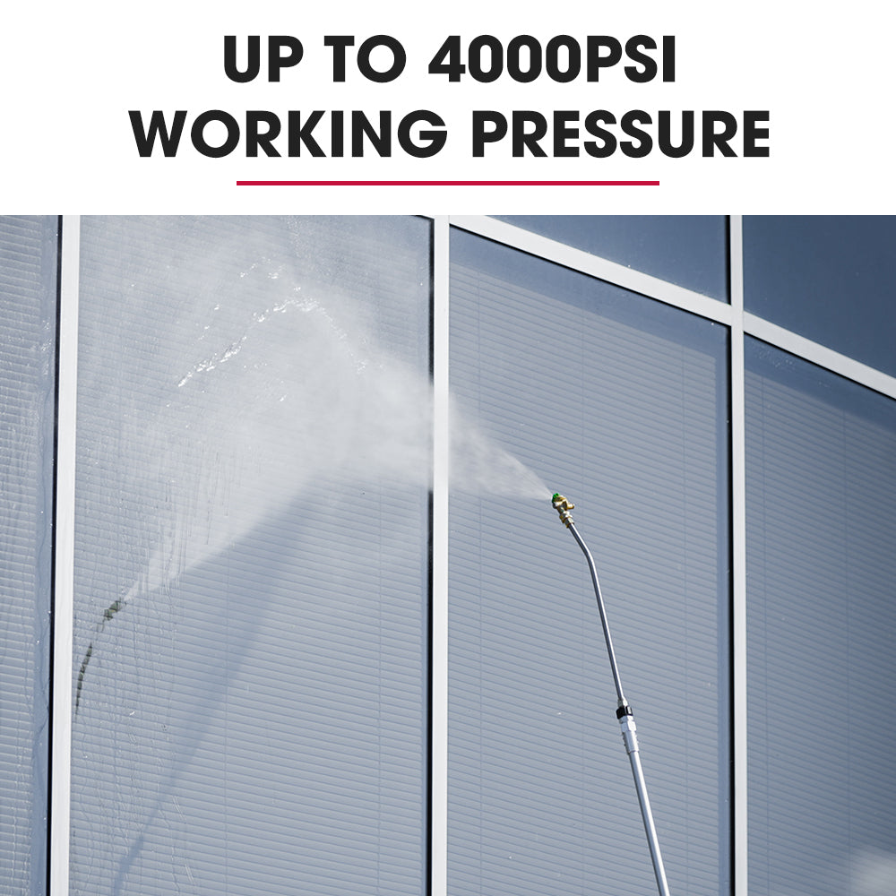 Jet-USA 4000PSI 5.5M Long Telescopic Universal Pressure Washer Cleaner Pole Wand Extension Lance
