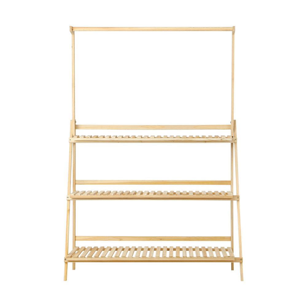 Livsip 3 Tier Plant Stand Flower Pot Shelf Wooden